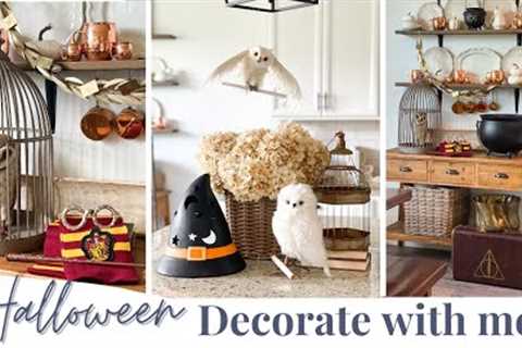 FALL DECORATE WITH ME 🎃 Halloween Decorating + Harry Potter Decor