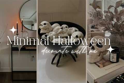 Halloween Decorate with Me 2023 | Minimal & Neutral