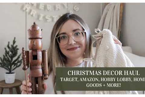 CHRISTMAS 2023 DECOR HAUL | TARGET, AMAZON, HOBBY LOBBY, HOME GOODS + MORE!