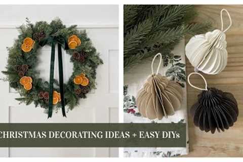 CHRISTMAS 2023 DECORATING IDEAS + SIMPLE, AFFORDABLE DIYs