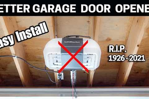 Finally a SILENT Garage Door Opener that locks like a SAFE!