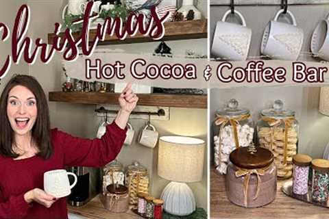 CLASSIC CHRISTMAS HOT COCOA & COFFEE BAR | CHRISTMAS 2023 DECORATING IDEAS