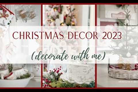 🎄NEW🎄 CHRISTMAS DECORATE WITH ME 2023 | CHRISTMAS DECOR IDEAS | CHRISTMAS TREE IDEAS | FAUX CAKE..