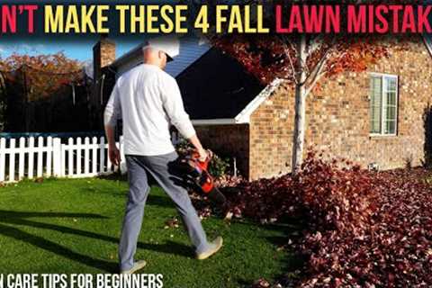 Fall Lawn Tips for Beginners -  Have the best lawn in the neighborhood by avoiding these mistakes