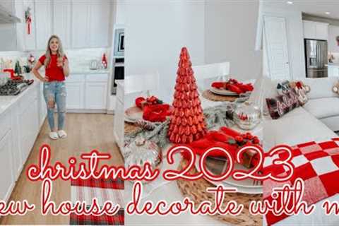 🎄 NEW HOUSE CHRISTMAS DECORATE WITH ME 2023 | CHRISTMAS DECORATIONS 2023 | DECORATING FOR CHRISTMAS