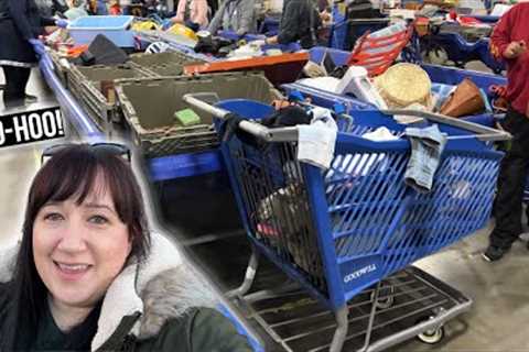 FINALLY! The Bins are PACKED at The Goodwill Outlet.