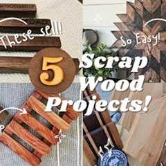 5 AWESOME Scrap Wood Projects / Beginner Friendly!