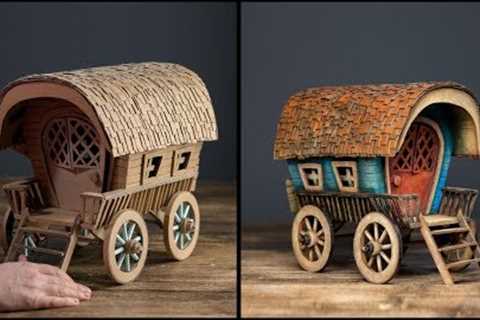 ❣DIY Vardo Wagon Using Cardboard❣