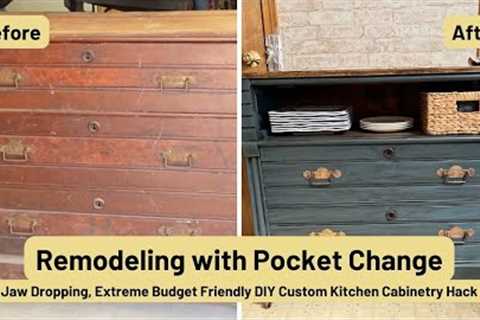 Remodeling w/ Pocket Change: Creating low-cost, high style Custom Cabinetry for my Kitchen #howto