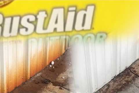 How to remove rust with Goof Off RustAid#lawncarevlog #pressurewashing