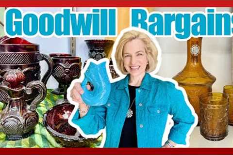 Goodwill best bargains! Vintage glass, jewelry, collectibles, decor + repurpose finds!