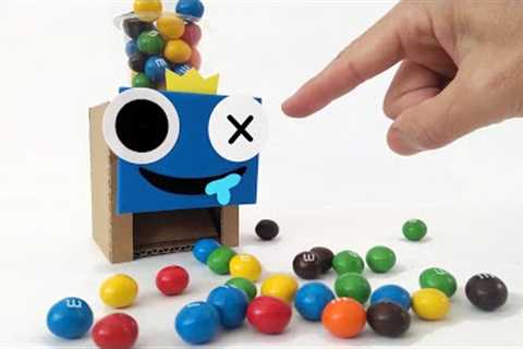 Rainbow Friends BLUE but Candy Dispenser at Home DIY 🤩 Cardboard & Paper Craft Ideas