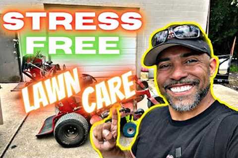 5 Tips to help YOU! | How I do lawn care STRESS FREE 😎