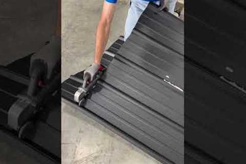 Cutting Metal Roof Panels with Ease Using Wachtel Panel Cutter