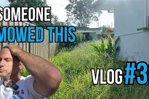 VLOG #30 I was half way through mowing and a MYSTERY person finished the job.