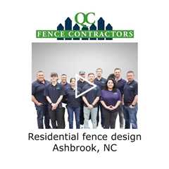Residential fence design Ashbrook, NC - QC Fence Contractors