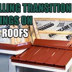 Installing Transition Flashings on Metal Roofs