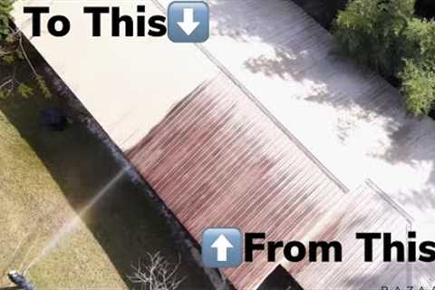 How To Clean A Metal Roof, Start to Finish