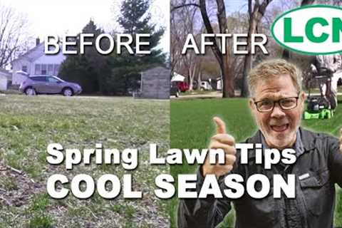 Spring Lawn Tips : COOL SEASON // Tall Fescue, Ryegrass, Kentucky Bluegrass - Nitro Boost!