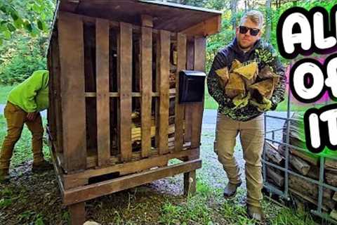 NEIGHBOR CALLED ABOUT THE FIREWOOD STAND | IT''S ALL GONE!