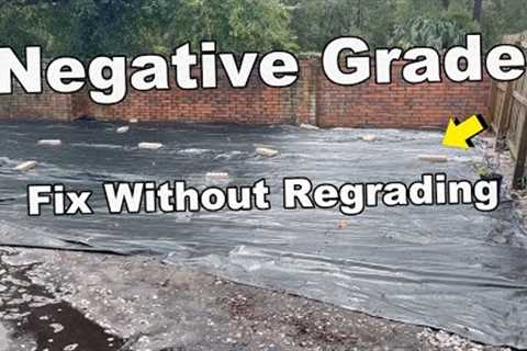 Can you Fix NEGATIVE GRADE Without Regrading?