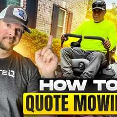 How to Quote Lawn Mowing Jobs