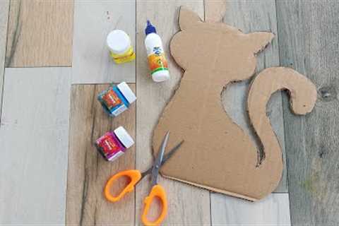 Superb Home Decoration ideas | Cat Shaped craft ideas | Easy Cardboard Craft