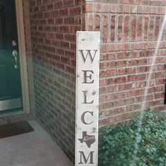 DIY Antique Style Welcome Sign - Wicked Handy