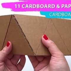 DIY 📦 👌 11 Cardboard & Paper Ideas | Cardboard crafts