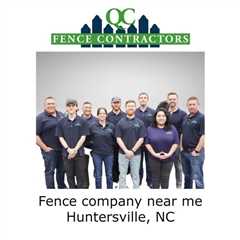 Fence company near me Huntersville, NC