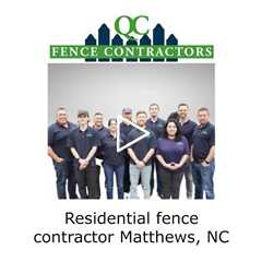 Residential fence contractor Matthews, NC - QC Fence Contractors