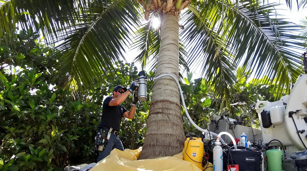 Trunk Injection For Insect And Mite Control For Palm Trees In South Florida | NaturePest