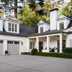 Experience Durability & Style with the Canyon Ridge® Chevron Garage Door