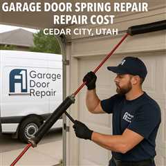 Garage Door Spring Repair Cost Cedar City Utah - A-1 Garage Door Repair