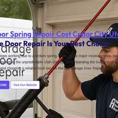 Garage Door Spring Repair Cost Cedar City Utah : Why A-1 Garage Door Repair Is Your Best Choice