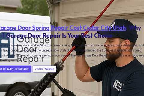 Garage Door Spring Repair Cost Cedar City Utah : Why A-1 Garage Door Repair Is Your Best Choice