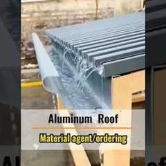 With this, who would install asphalt shingle roofs? #aluminum #aluminumroof #metalroof #roof