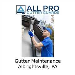 Gutter Maintenance Albrightsville, PA - All Pro Gutter Guards's Podcast