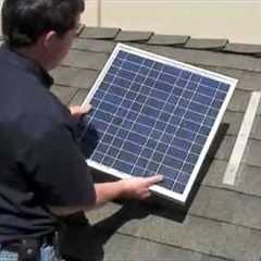 DIY SOLAR PANEL INSTALL SHINGLE ROOF FREE POWER HIGH POWERED SOLAR SYSTEM