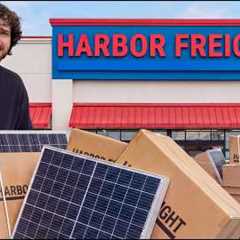 I Tried Every Solar Panel at Harbor Freight