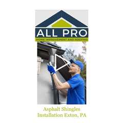 Asphalt Shingles Installation Exton, PA - All Pro Roofing Materials